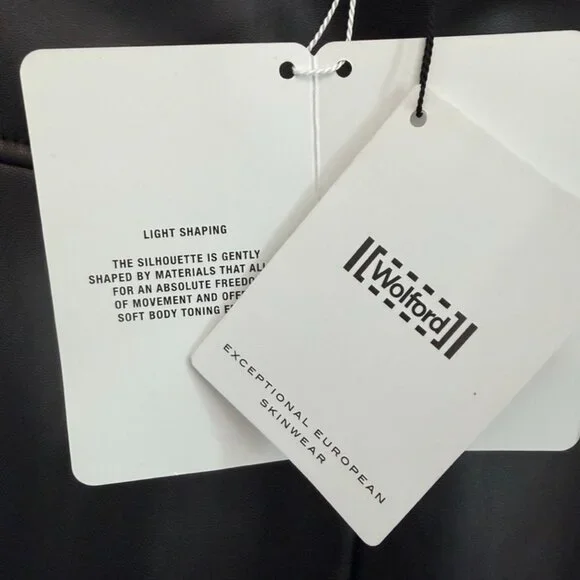 Wolford Black Vegan (Faux) Leather Pants Size 4 US  High Waisted NWT - Picture 8 of 10